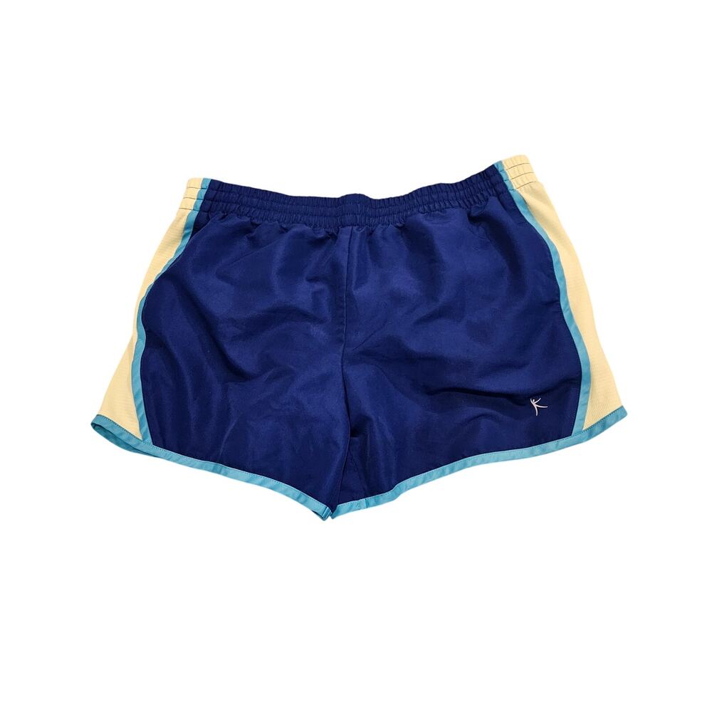 Danskin Now Womens Running Shorts Blue Athletic Activewear Size Medium 8-10